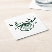 Aangepaste boscabine kartonnen onderzetters (Schuin)