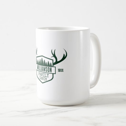 Aangepaste boscabine koffiemok (Voorkant rechts)