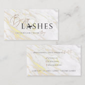Aangepaste bossy Lashes Visitekaartje (Voorkant / Achterkant)