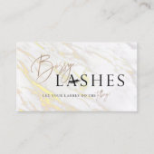 Aangepaste bossy Lashes Visitekaartje (Voorkant)