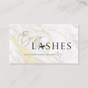 Aangepaste bossy Lashes Visitekaartje