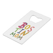 Aangepaste Bostin-flessenopening Creditkaart Flessenopener (Voorkant Gekanteld)