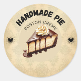 Aangepaste Boston Cream Pie Labels | gepersonalise