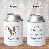 Aangepaste Boston Terrier Pet Wedding Koelbox Blikjeskoeler