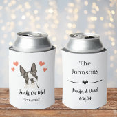 Aangepaste Boston Terrier Pet Wedding Koelbox Blikjeskoeler