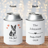 Aangepaste Boston Terrier Pet Wedding Koelbox Blikjeskoeler