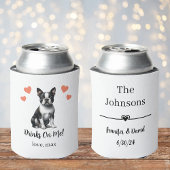 Aangepaste Boston Terrier Pet Wedding Koelbox Blikjeskoeler