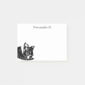 Aangepaste Boston Terrier Puppy Post-It Notes (Voorkant)