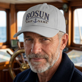 Aangepaste Bosun Gepersonaliseerde Scheepsnaam Trucker Pet