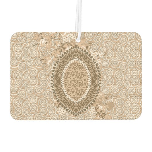 Aangepaste Botanische Auto Accessoire Gift Luchtverfrisser (Achterkant)