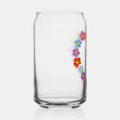 Aangepaste Botanische Boho Bloemen Hart Lei Krans Blikvorm Glas (Rechts)