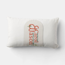 Aangepaste botanische bruiloft kussen