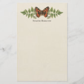 Aangepaste botanische  Butterfly Briefpapier (Voorkant)