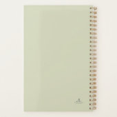 Aangepaste botanische donkere academische varen fi planner (Achterkant)