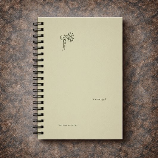 Aangepaste botanische donkere academische varen fi planner