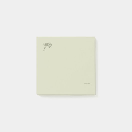Aangepaste botanische donkere academische varen fi post-it® notes (Voorkant)