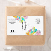 Aangepaste botanische druppelflesproductetiketten etiket (Insitu)