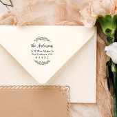 Aangepaste botanische familienaam Script Retouradr Rubberstempel