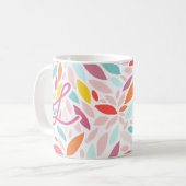 Aangepaste Botanische Gepersonaliseerde Gift Koffiemok (Voorkant links)