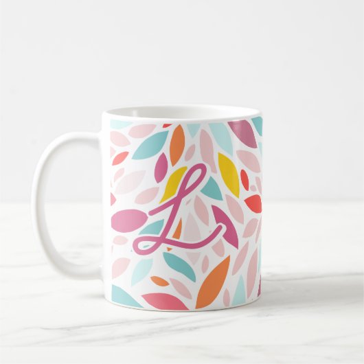 Aangepaste Botanische Gepersonaliseerde Gift Koffiemok (Links)