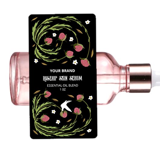 Aangepaste Botanische Illustratie Serum Labels