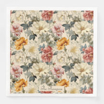 Aangepaste botanische in luxepatroon kunst