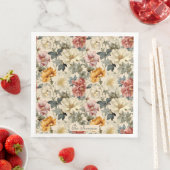 Aangepaste botanische in luxepatroon kunst servet (Insitu)