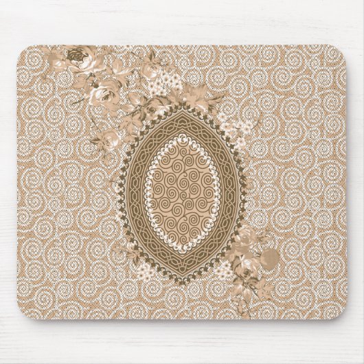 Aangepaste Botanische Kantoor Desk Accessoire Muismat (Voorkant)