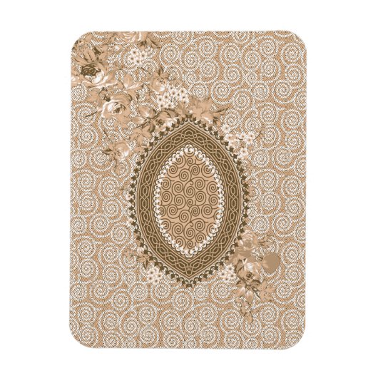 Aangepaste botanische koelkast decor, gepersonalis magneet (Verticaal)