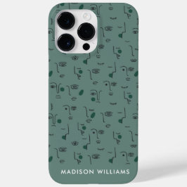 Aangepaste botanische motieven met gepersonaliseer Case-Mate iPhone 14 pro max hoesje