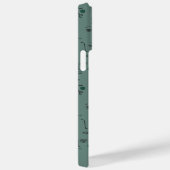 Aangepaste botanische motieven met gepersonaliseer Case-Mate iPhone case (Achterkant / Rechts)