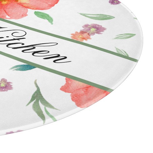 Aangepaste botanische snijplank - cadeau voor haar (Hoek)