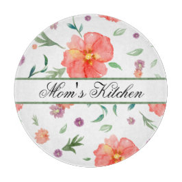 Aangepaste botanische snijplank - cadeau voor haar