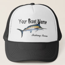 Aangepaste botnaam Marlin vrachtwagenhoed