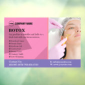 Aangepaste Botox Behandeling Service Venster Cling Raamsticker (Vel 3)