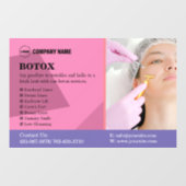 Aangepaste Botox Behandeling Service Venster Cling Raamsticker (Vel)