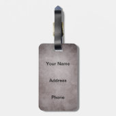 Aangepaste bots  bagagelabel (Achterkant verticaal)