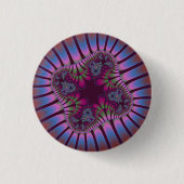 Aangepaste Bourgogne blauwe ventilator kleine rond Ronde Button 3,2 Cm (Voorkant)
