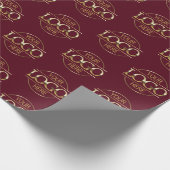 Aangepaste Bourgogne Business Logo Branded Promoti Cadeaupapier (Hoek)