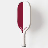 Aangepaste Bourgogne en Wit Pickleball Paddle (Links)