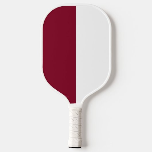 Aangepaste Bourgogne en Wit Pickleball Paddle (Achterkant)
