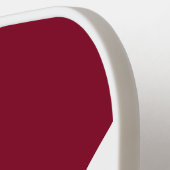 Aangepaste Bourgogne en Wit Pickleball Paddle (Links Detail)