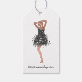 Aangepaste Boutique Clothing Price Logo Glitter Dr Cadeaulabel