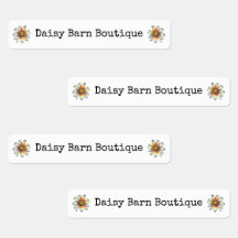 Aangepaste boutique stof kleding labels Boho Daisy