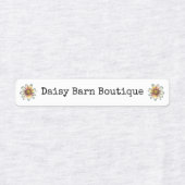 Aangepaste boutique stof kleding labels Boho Daisy (Design 1)