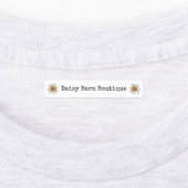 Aangepaste boutique stof kleding labels Boho Daisy (Aangebracht)