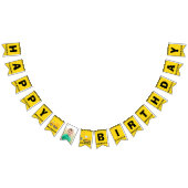 Aangepaste bouwkappen Kinder foto's Birthday Party Vlaggetjes (Alle)