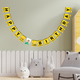 Aangepaste bouwkappen Kinder foto's Birthday Party Vlaggetjes