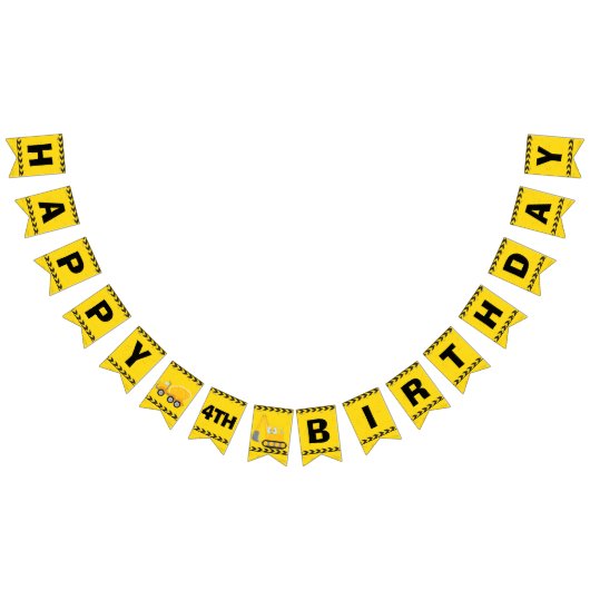 Aangepaste bouwvakkers Verjaardag Bunting Vlaggen Vlaggetjes (Alle)
