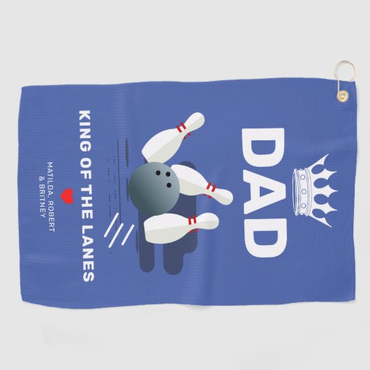 Aangepaste Bowling Alley Pap Towel Golfhanddoek (Horizontaal)